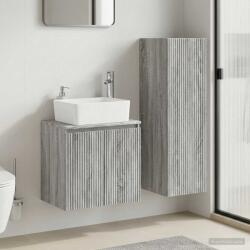 vidaXL Set de mobilier pentru baie 2 buc. Sonoma gri GartenMobel Dekor (3406129)