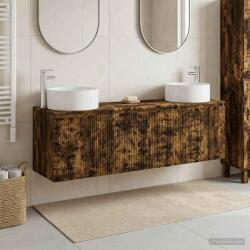 vidaXL Set dulap baie 3 buc. Stejar fumuriu 49, 5 x 44, 5 x 65, 5 cm GartenMobel Dekor (3405732)