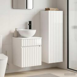vidaXL Set de mobilier pentru baie 2 buc. Alb foarte lucios GartenMobel Dekor (3406137)