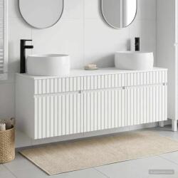 vidaXL Set dulap baie 3 buc. Alb foarte lucios 49 x 44, 5 x 66 cm GartenMobel Dekor (3405771)