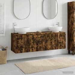 vidaXL Set dulap baie 3 buc. Stejar fumuriu 49, 5 x 44, 5 x 65 cm GartenMobel Dekor (3405692)