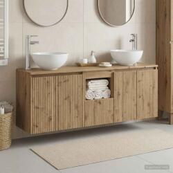 vidaXL Set dulap baie 3 buc. Stejar Artizanal 49, 5 x 41 x 64, 5 cm GartenMobel Dekor (3405636)