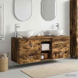 vidaXL Set dulap baie 3 buc. Stejar fumuriu 49, 5 x 41 x 64, 5 cm GartenMobel Dekor (3405807)