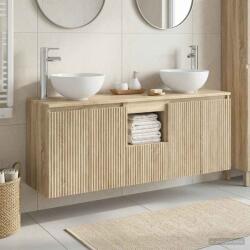 vidaXL Set dulap baie 3 buc. Stejar Sonoma 49, 5 x 35 x 63 cm GartenMobel Dekor (3405619)