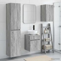 vidaXL Set de mobilier pentru baie 3 buc. Sonoma gri GartenMobel Dekor (3406089)