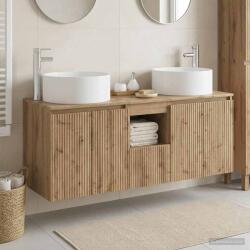 vidaXL Set dulap baie 3 buc. Stejar Artizanal 49, 5 x 44, 5 x 65, 5 cm GartenMobel Dekor (3405746)