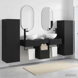 vidaXL Set de mobilier pentru baie 5 buc. Negru 33 x 34, 5 x 100 cm GartenMobel Dekor (3405964)