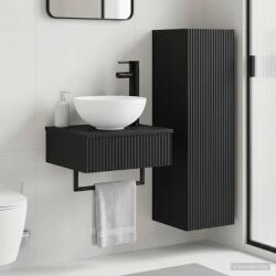 vidaXL Set de mobilier pentru baie 2 buc. Negru 33 x 34, 5 x 100 cm GartenMobel Dekor (3406094)