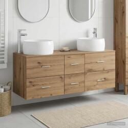 vidaXL Set de mobilier pentru baie 3 buc. Stejar Artizanal GartenMobel Dekor (3405938)