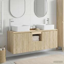 vidaXL Set dulap baie 3 buc. Stejar Sonoma 49, 5 x 41 x 63 cm GartenMobel Dekor (3405639)