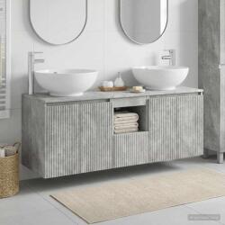 vidaXL Set dulap baie 3 buc. Gri Beton 49, 5 x 44, 5 x 65 cm GartenMobel Dekor (3405700)