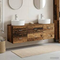 vidaXL Set dulap baie 3 buc. Lemn vechi 62, 5 x 44, 5 x 50 cm GartenMobel Dekor (3405873)