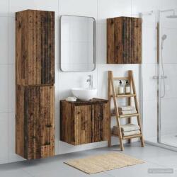 vidaXL Set de mobilier pentru baie 3 buc. Lemn vechi GartenMobel Dekor (3406071)
