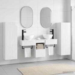 vidaXL Set de mobilier pentru baie 5 buc. Alb foarte lucios GartenMobel Dekor (3405967)
