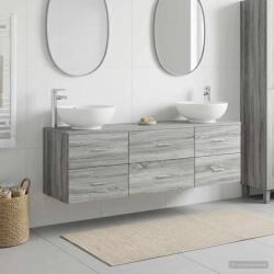 vidaXL Set de mobilier pentru baie 3 buc. Sonoma gri GartenMobel Dekor (3405896)