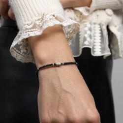 Ezera Bratara dama Mihit din pietre naturale de Jad Bleumarin cu accesorii si sistem de inchidere din argint 925 (BDMIHI925)