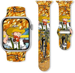 watchmyband Van Gogh és a bringa mintás szilikon szíj