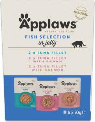 Applaws Cat Mix Multipack degustare cu pește în jeleu pentru pisici 6 x 70 g