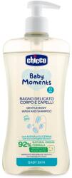 Chicco Baby Moments sampon pentru copii cu o textura usoara de par si de corp 500 ml