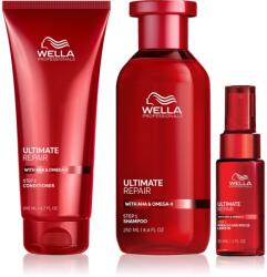Wella Ultimate Repair Bundle szett a károsult hajra 3 db