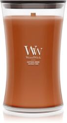 WoodWick Saffron Smoke lumânare parfumată cu fitil din lemn 610 g