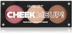 Inglot Face Palette fehérítő, bronzosító és arcpirosító árnyalat Cheek Me Up! 7.2 g