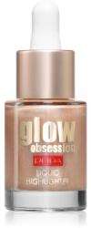 PUPA Milano Glow Obsession Liquid Highlighter folyékony bőrélénkítő árnyalat 002 - Moon Light 13.5 ml