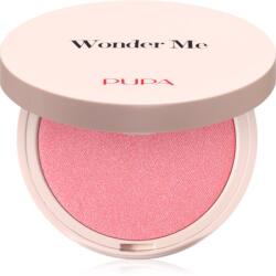 PUPA Milano Wonder Me Natural Effect Blush fard de obraz compact pentru un look natural culoare 006 First Kiss - Radiant 4 g