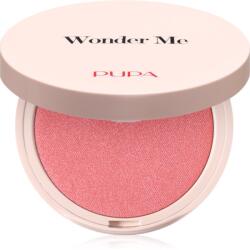 PUPA Milano Wonder Me Natural Effect Blush fard de obraz compact pentru un look natural culoare 002 Hug Me - Glow 4 g