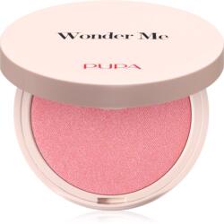 PUPA Milano Wonder Me Natural Effect Blush kompakt arcpirosító természetes hatásért árnyalat 001 Thrill Me - Glow 4 g