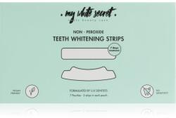 My White Secret Non - Peroxide Teeth Whitenings Strips fogfehérítő szalag a fogakra 7 db
