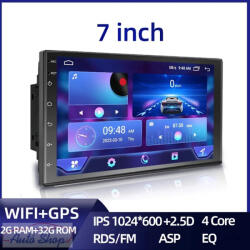  Android multimédiás autórádió fejegység GPS-el 7" LCD monitorral 2DIN MDS40BT-GPS
