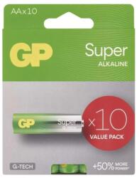 GP Batteries Alkáli elem GP Super LR6 (AA), 10db 70596 (1013221001)