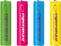 Esperanza Tölthető akkumulátor NI-MH AAA 1000mAh 4db 73337 (EZA107)