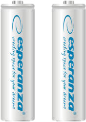 Esperanza Tölthető akkumulátor NI-MH AA 2000mAh 2db, fehér 73328 (EZA103W)