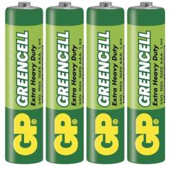 GP Batteries Cink-klorid elem GP Greencell R03 (AAA), 4db 71064 (1012114000)
