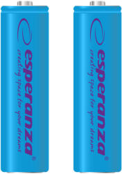 Esperanza Tölthető akkumulátor NI-MH AA 2000mAh 2db, kék 73325 (EZA103B)