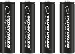 Esperanza Tölthető akkumulátor NI-MH AA 2600mAh 4db, fekete 73336 (EZA106)