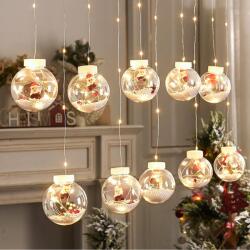 BEPER Lanterne cu LED Beper P207ILL001, 150 lumini calde, 10 globuri transparente, 3m (66078315)