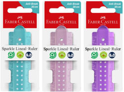 Faber-Castell Rigla Faber-Castell Sparkle FC172030, 30 cm, Culori asortate (FC172030)