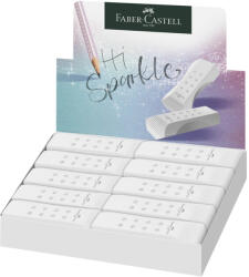 Faber-Castell Display 20 radiere Rollon Faber-Castell Sparkle, Albe (FC187320-20)