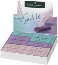 Faber-Castell Display 20 radiere Rollon Faber-Castell Sparkle, Rose-Turcoaz-Violet (FC187310-20)