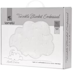 Lorelli Dombornyomott polár takaró 80x110cm - Fehér (3800166122274)