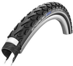 Schwalbe Land Cruiser Plus Act HS450 28x2, 0 (50-622) trekking külső gumi (köpeny), defektvédett (Puncture Guard), reflexcsíkos, Green, Twin-Skin, 1080g, fekete