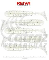 Reiva Stream Shad - 12, 5cm - Pearl White Dots - Reiva Gumihal (9906-201)