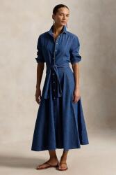 Ralph Lauren rochie evazată din denim 9BY2-SUDZMS_55X (211B23998)