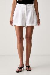 Le Privé elegáns női vászon PERRINE SHORTS BLANC - fehér S