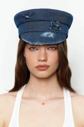 Ruslan Baginskiy női farmer sapka Ruslan Baginskiy Distressed Denim Baker Boy Cap - kék L