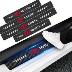 3D 4x Küszöbvédő Fólia Toyota Védő Matricák 4 Db-os Szett