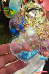  Szívecske Formájú Likvides Kulcstartó (Keychain_liquidheart)